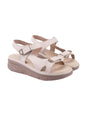 Shoetopia Comfortable Cream Doctor Sole Heels For Women & Girls