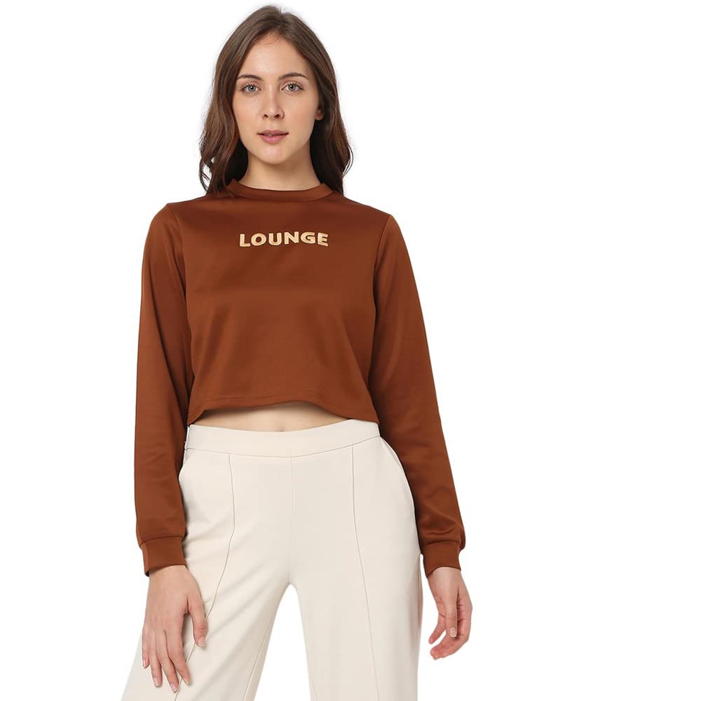 Vero Moda Regular Fit Sweatshirt (237149701_Cambridge Brown_S)