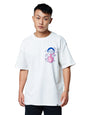 The Souled Store Official Rick and Morty: Aw GeezWhite Oversized T Shirts for Men Baggy Off-Shoulder Loose Fit Relaxed Drop Shou