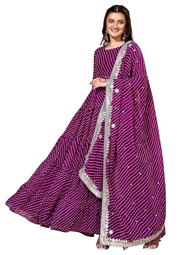 Fashion Basket Georgette Anarkali Kurta Set For Women