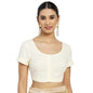 Fabindia Women Slub Woven Round Neck Blouse Cotton_34