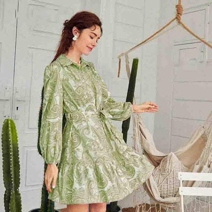 Greciilooks Dresses For Women || One Piece For Women || Western Dresses For Women || Rayon Paisley Printed Short Dresses For Wom