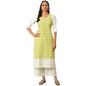 Aurelia Green Floral Printed Cotton Kurta And Trousers Set For Women
