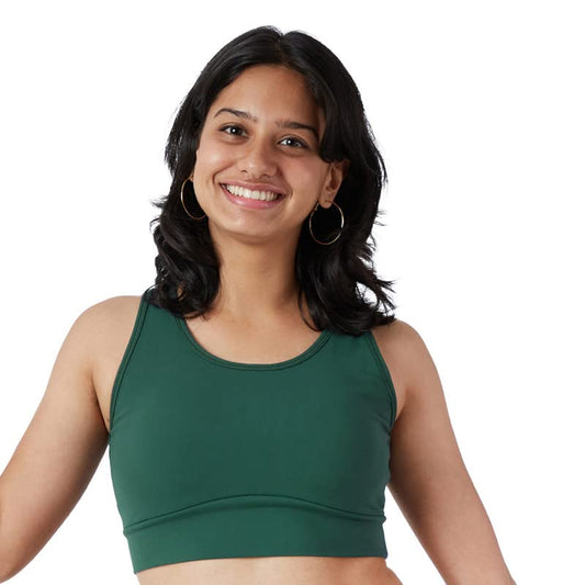 BlissClub WomenThe Ultimate Comfort Sports Bra | Sports Bra for Women | Slip-in Pads | Full Coverage | CloudSoft Fabric