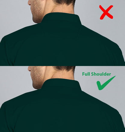 Mildin MenS Cotton Blend Solid Shirt With Spread Collared Half Sleeve Curved Hemline Button Closure Regular Fit And One Pocket