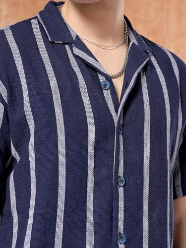 The Indian Garage Co MenS Relaxed Fit Shirt (0923-Shmkrs-01_Indigo