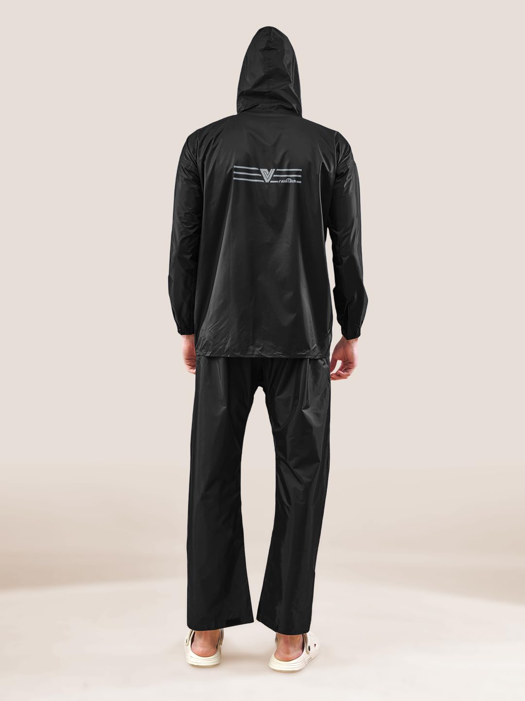 Lux Venus Plain Tapping Rain Suit For Men Coffee