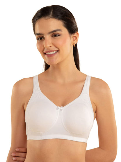 NYKD Encircled with Love Everyday Cotton Bra for Women Non Padded, Wirefree, Full Coverage - Side Support Shaper - Bra, NYB169,