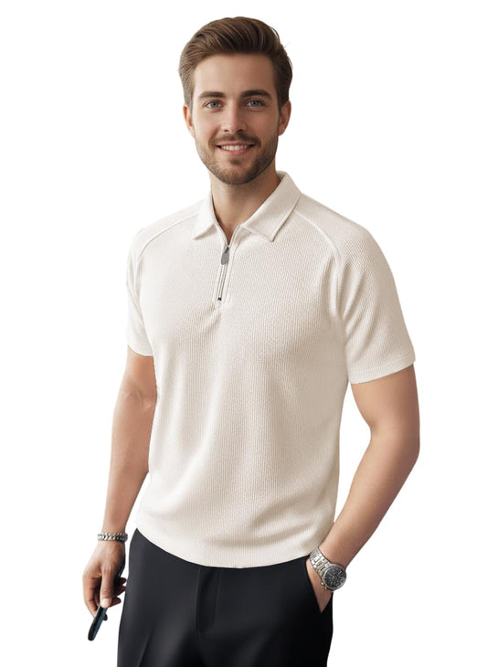 Greciilooks Solid Regular Fit T-Shirt For Men (Gl-M.T Mt1230_White