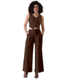 Selvia WomenS Co-Ords Set|Lycra V-Neck Solid Crop Top And Pant Set|Formal Co-Ords Set For Women|Two Piece Co-Ord Set|Top & Trou