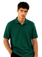 Nobero MenS Solid Regular Fit Polo Shirt (1M-Twpo-R0002-Bl_Rainforest