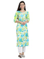 Pinkmint WomenS Cotton KurtiS L Fancy Printed Kurta L Regular Home Wear L Printed Cotton Kurti (Pack Of 1) Sky