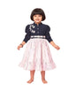 Aarika Girls Pink-Navy Blue Colour Georgette Embroidery Frock-(2-8 Years)-(Oct_Md-42292-Pink-22)