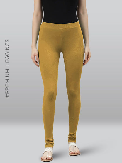 Lyra Premium Viscose Full Length Churidar Leggings For Women Nude