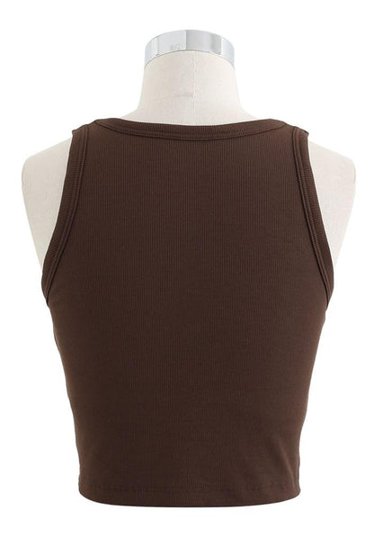 Toochki Tops for Women | Spandex Tunic | Western Crop Brown Short | Tops for Jeans for Women