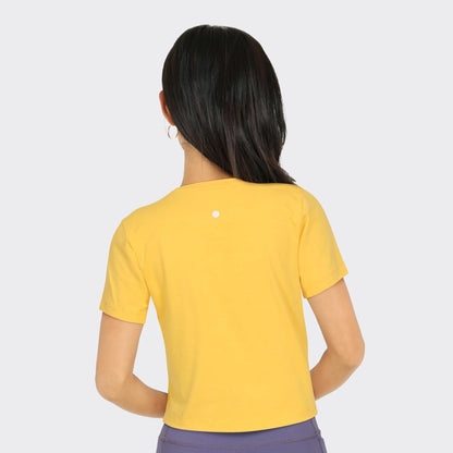 BlissClub Women The Last Tee - Crop tee | Womens t-Shirt | Short Sleeves | Short top | Cotton Tee