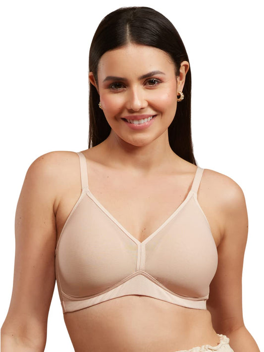 Nykd Ultimate Breathe Triangle T-Shirt Bra For Women Everyday Essentials Wirefree Padded Medium Coverage - T-Shirt Bra, Nyb226,