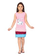 Aarika Girl's Nylon Classic Knee-Length Dress (NV-DR-1664_Pink