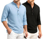Deelmo Combo Of MenS Cotton Blend Solid Regular Fit Full Sleeve Short Kurta | MenS Trendy Short Kurta Pack Of 2