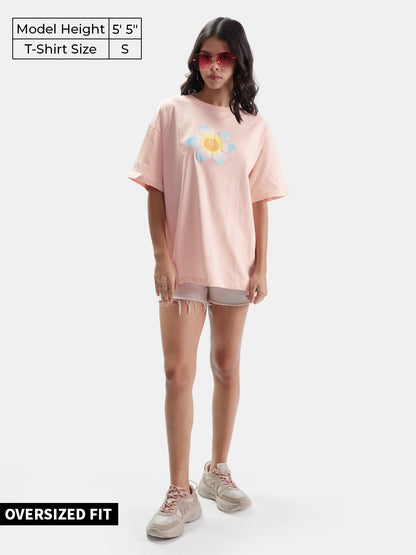 The Souled Store TSS Originals: Beach Vibes Women Oversized T-Shirts