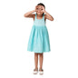 Fabindia GirlS Blue Cotton Embroidered Dress Knee-Length 210686801