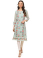 Ekasya WomenS Georgette Straight Cut Round Neck Kurta With Beautiful Embroidery Work (E1628) - Elegant Design, Intricate Embroi