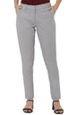 Allen Solly Women Slim Fit Solid Formal Cotton Pants