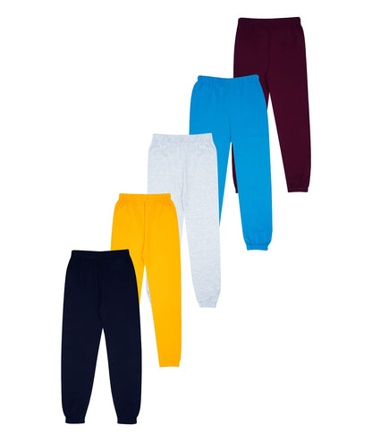 Kyda Kids 100% Cotton Kids Casual Printed Track Pant For Boys & Girls (Pack Of 5)