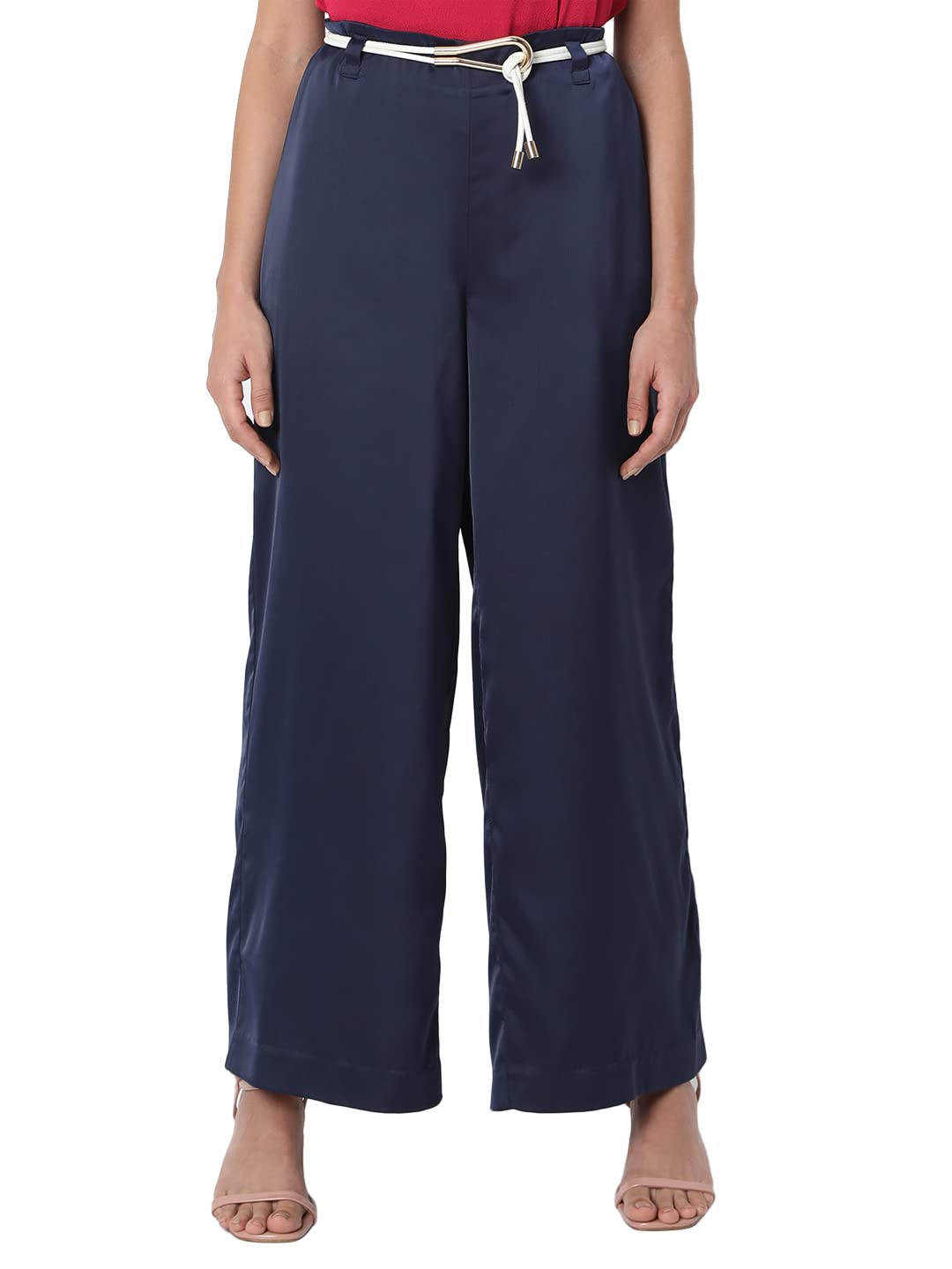 Vero Moda Wide Leg Trouser (133283501_Naval Academy_S)