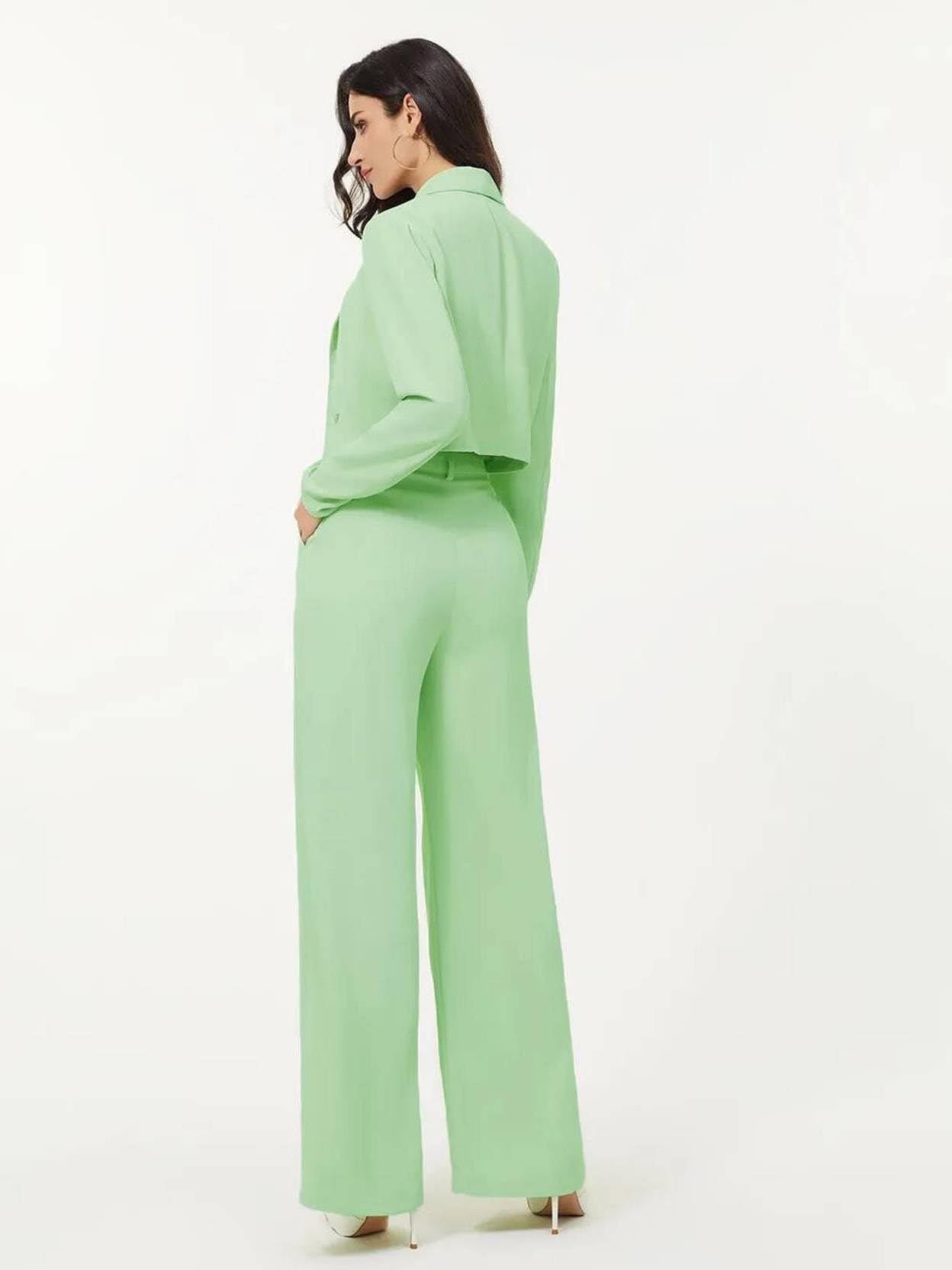 Kotty WomenS Co-Ords Solid Dress Set Light Green