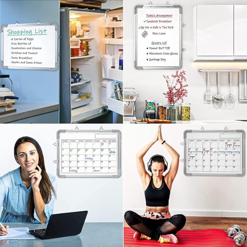 Eclet Aluminum Non Magnetic 1.5 X 2 Feet Double Sided White Board And Chalk Board Front Side Whiteboard Marker Surface And Back