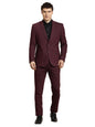 Turtle Men 100% Cotton Maroon Formal Suit (2 Piece)