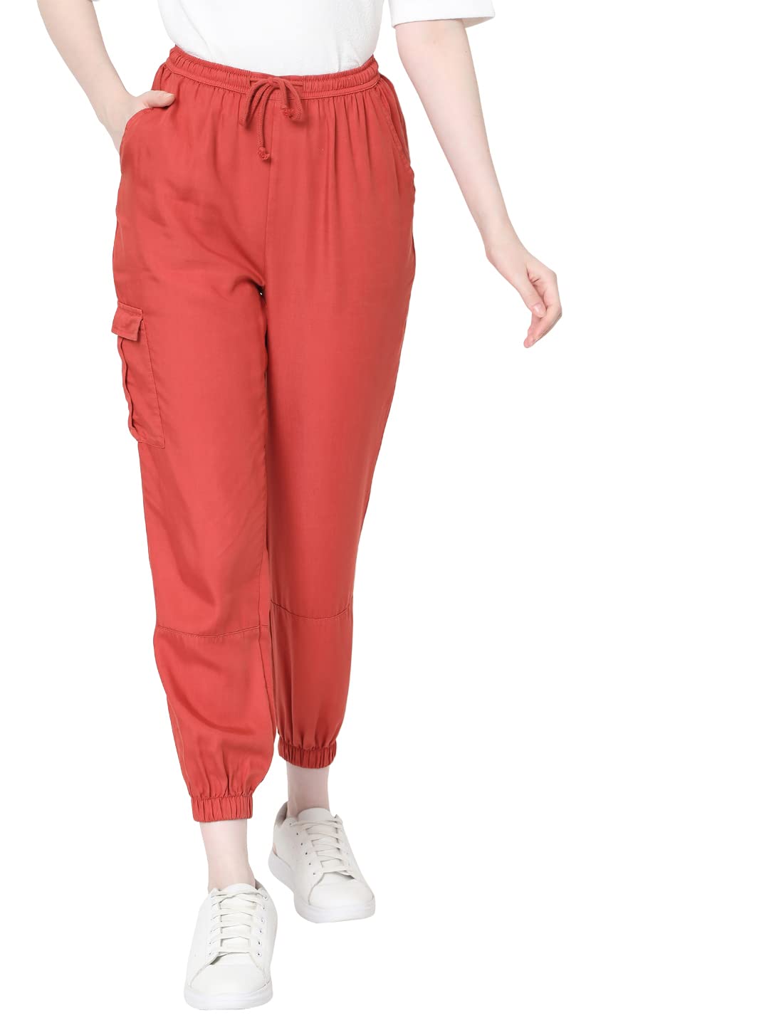 Vero Moda Regular Track Pants (214208904_Chili Oil_S)
