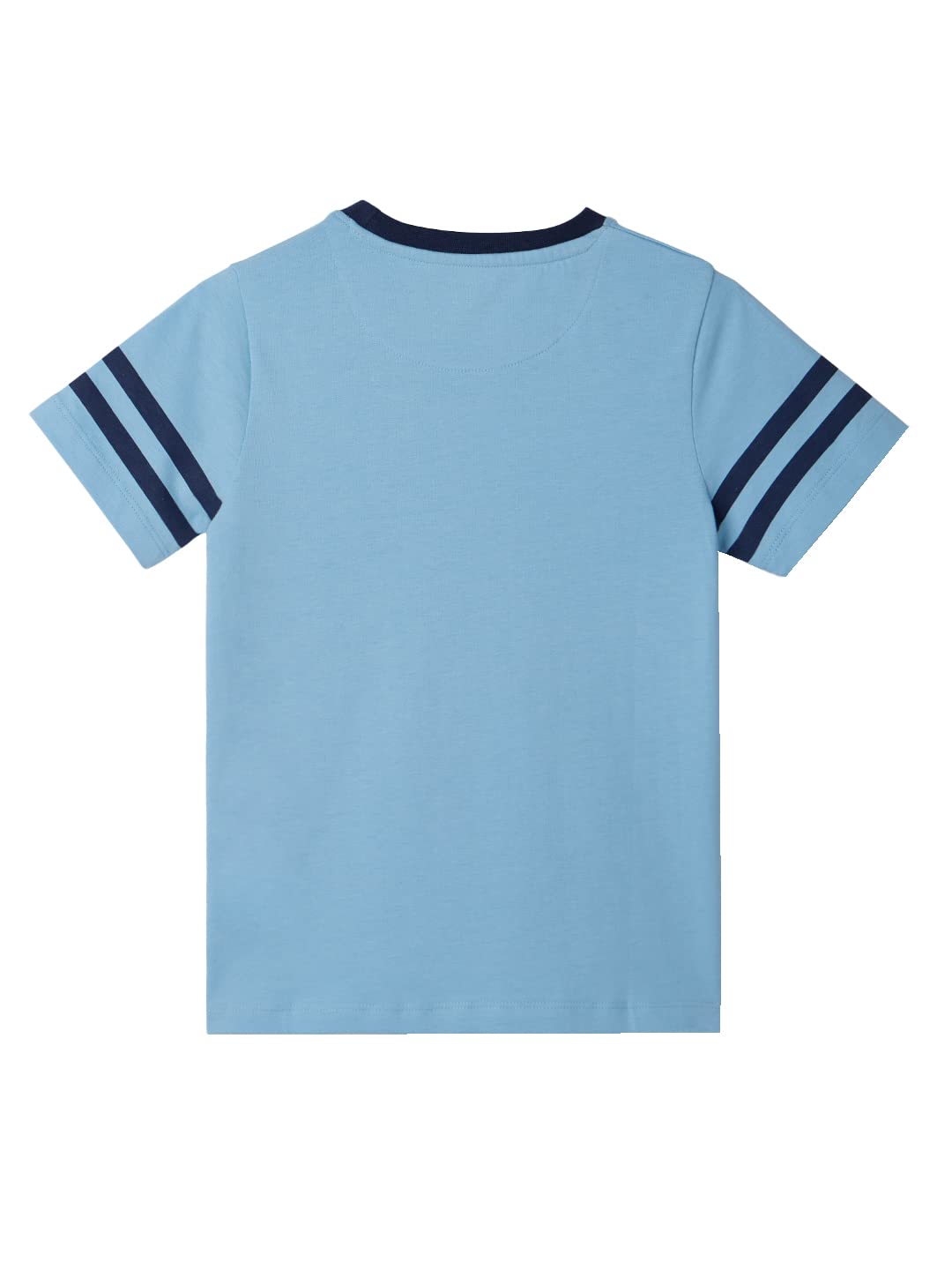 The Souled Store Official Space Traveller: Glow in The Dark Kids and Boys Graphic Printed Regular fit Half Sleeve Cotton Blue Co