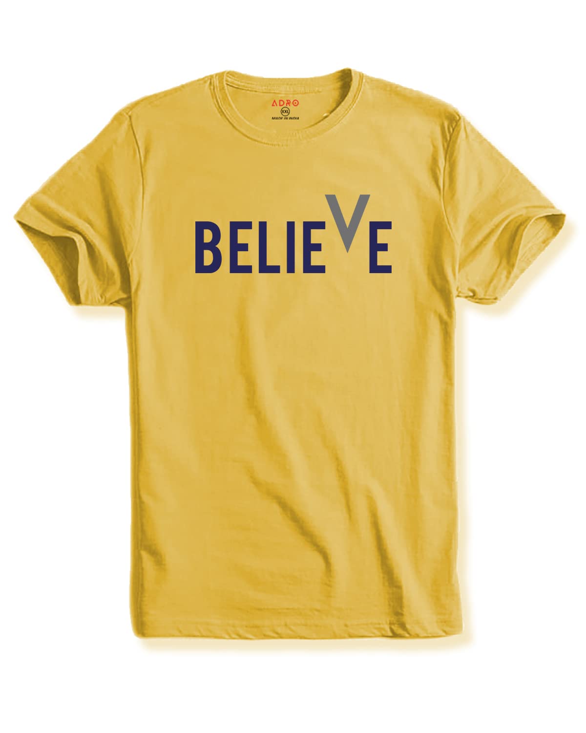 ADRO Men's Believe Design Printed T-Shirt (S)