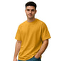 Nobero MenS Oversized Fit T-Shirt (1M-Twts-R0039_Mustard Yellow