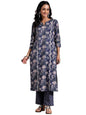 Libas WomenS Pure Cotton Printed Kurta Set (277370R Blue