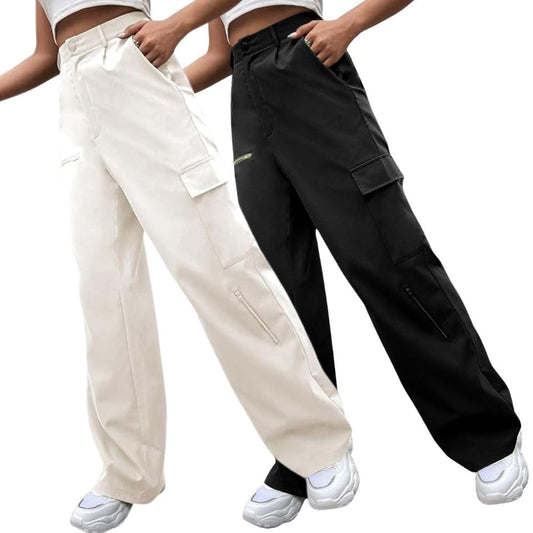 Greciilooks Women Cargo Pant | Women Trousers | WomenS High-Waisted Pant (Available In Plus Size And Combo Pack Of 2)