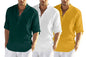 Finivo Fashion MenS Cotton Blend Regular Fit Solid Combo Kurta Shirt Pack Of 3