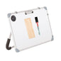 Eduway Non-Magnetic Dry Erase 1.5X2 Feet White Board With Stand | Standing Whiteboard | Table Top With Paper Clip For Study, Mem