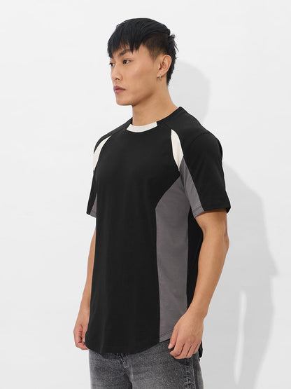 The Souled Store Originals: Blanchette Regular Fit Cotton Short Sleeve Round Neck Drop Cut T-Shirts for Men and Boys