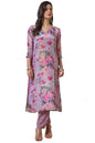Soch Womens Tissue Kurta Set (EWA4KS10509A_Purple