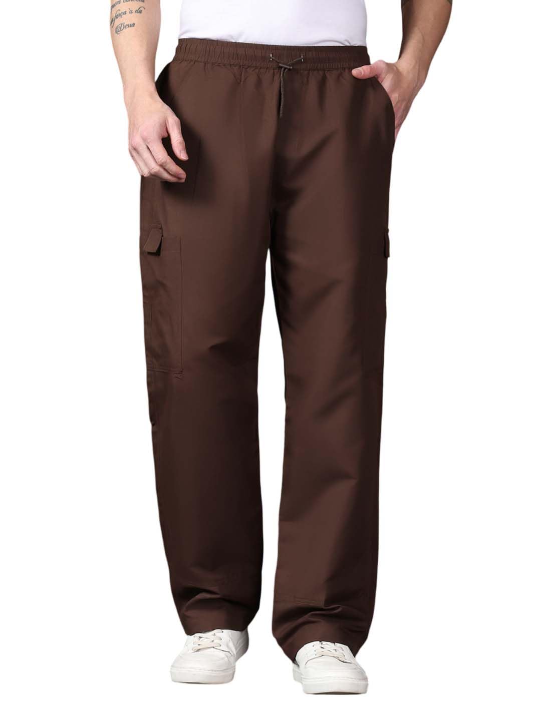 Kotty MenS Cargo Pants | Cotton Cargo Pants For Men | Comfortable & Stylish Cargos(Brown,34)