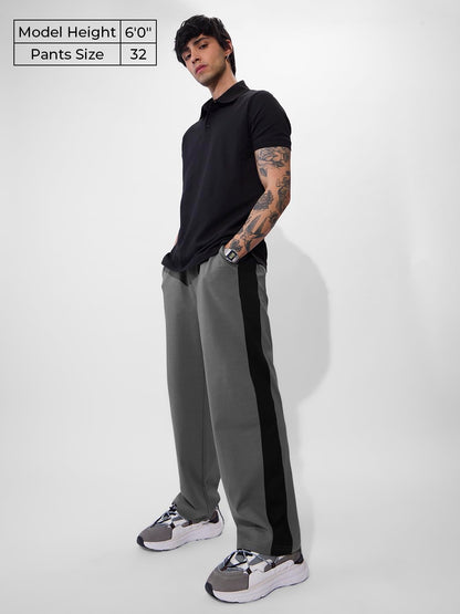 The Souled Store Carbon Men and Boys Cotton Blend Loose Fit Korean Joggers