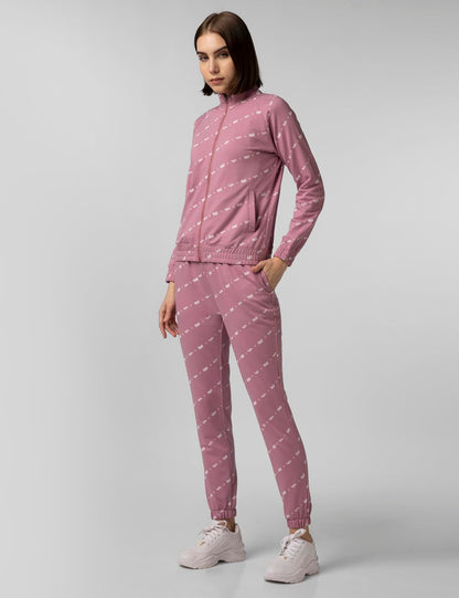 FYLTR Womens Stand Collar Jacket & Jogger Co-ord Set - Full Zipper | Contrast Drawstring | Utility Pockets |Rib Hem & Cuff