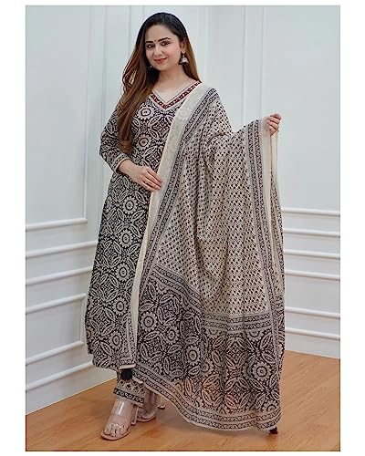 ANNI DESIGNER Cotton Blend Women Kurta Set, Pack Of 2