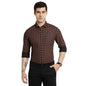 Turtle Men 100% Cotton Slim Fit Black&Blossom Printed Full Sleeve Casual Shirt