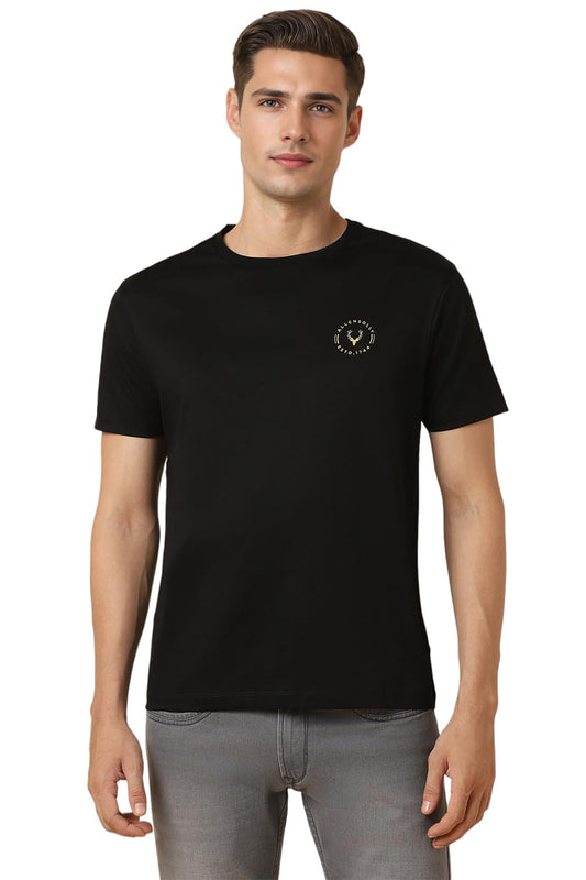 Allen Solly Men Slim Fit Solid Casual Half Sleeve Short Sleeve T-Shirt