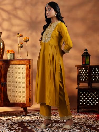 Libas WomenS Silk Blend Kurta Set (485680R
