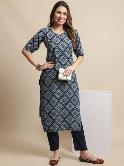 Pinkmint Kurta Set for Women ll Printed Kurti & Pant Set ll Combo Kurta Set ll (Pack of 2)